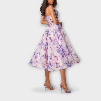 Elegant Chiffon Midi Dress