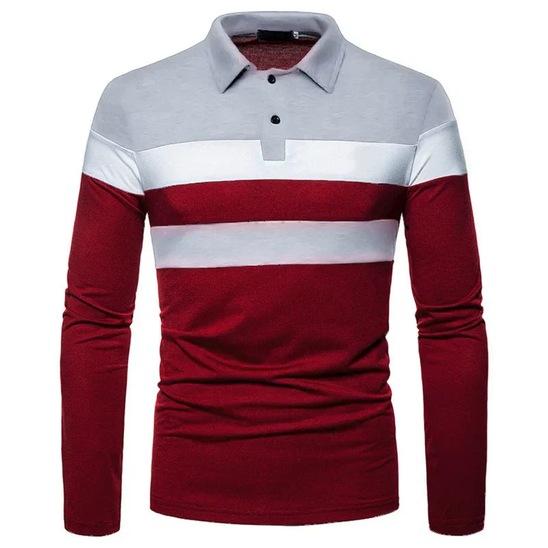 Men's Long Sleeve Polo Shirt Slingint Verno