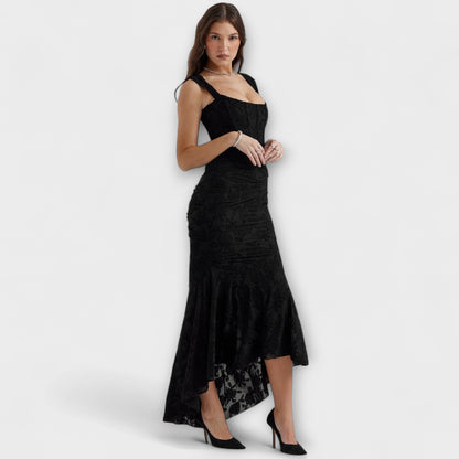 Renske - Long dress with an elegant and sophisticated bodice