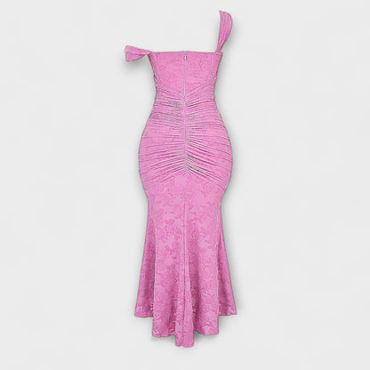 Renske - Long dress with an elegant and sophisticated bodice